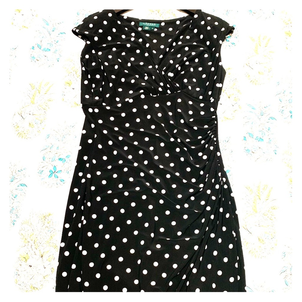 Calvin Klein’s polka dot dress